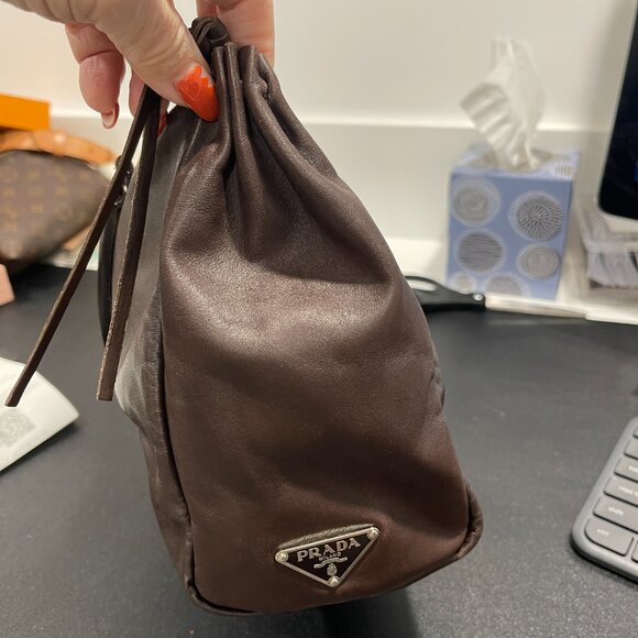 Prada Brown Leather Handbag (48741) - Picture 10 of 11